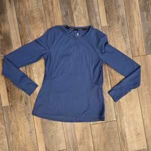 Spyder Active Women's Blue Long Sleeve Pullover Performance Top Size Medium